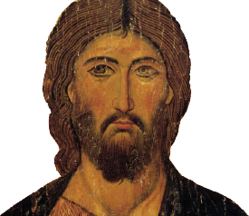Tête de Jésus – Icône byzantine